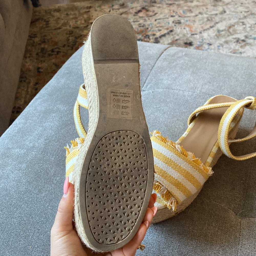 Qupid Striped Platform Espadrilles - image 7